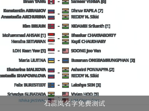 石蕊岚名字免费测试