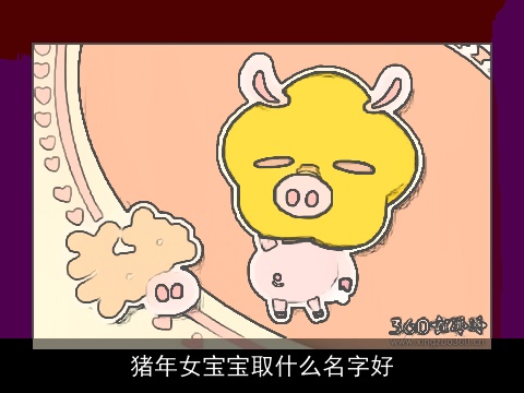 猪年女宝宝取什么名字好