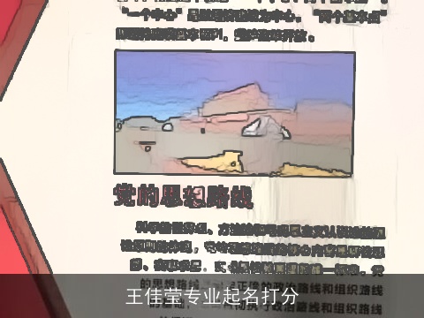 王佳莹专业起名打分