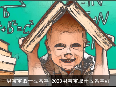 男宝宝取什么名字 2023男宝宝取什么名字好