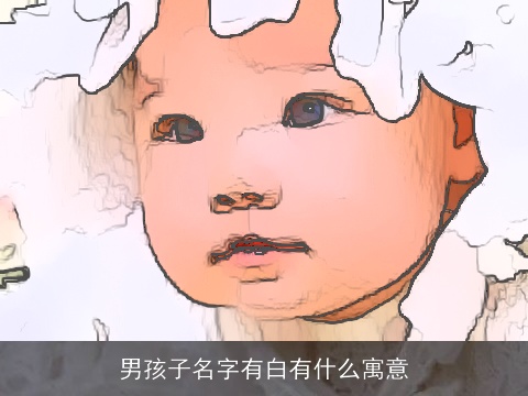 男孩子名字有白有什么寓意
