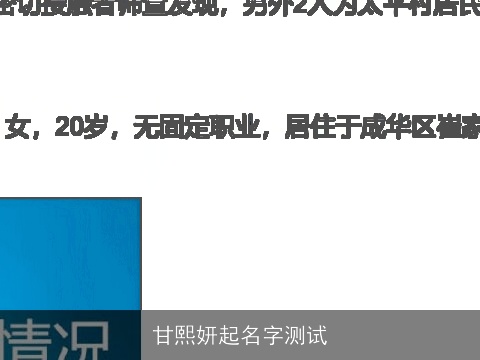 甘熙妍起名字测试