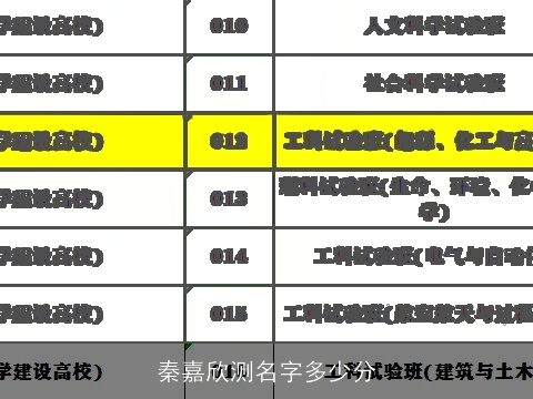 秦嘉欣测名字多少分