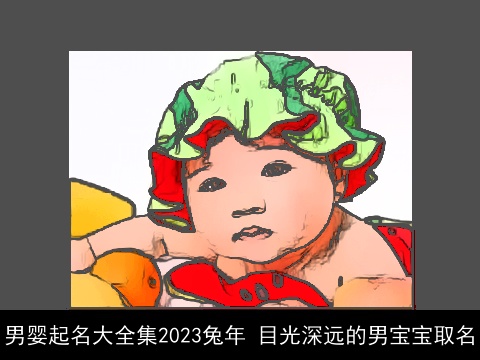 男婴起名大全集2023兔年 目光深远的男宝宝取名