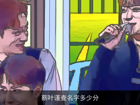 蔡叶谨查名字多少分