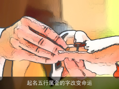 起名五行属金的字改变命运