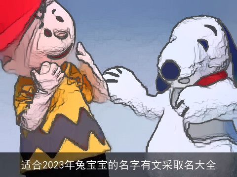 适合2023年兔宝宝的名字有文采取名大全