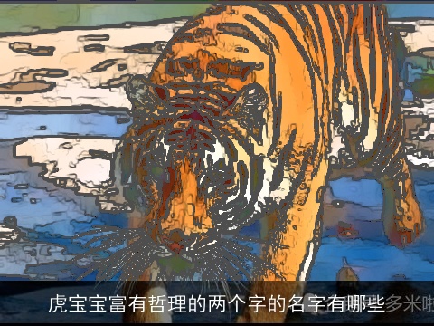 虎宝宝富有哲理的两个字的名字有哪些