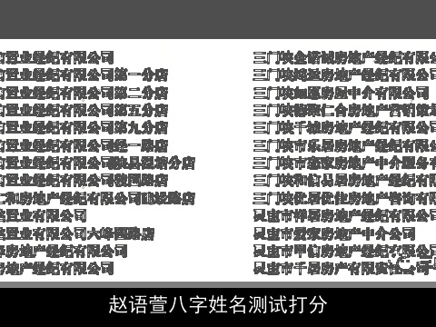 赵语萱八字姓名测试打分