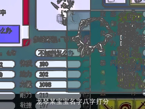 龙琴某宝宝名字八字打分