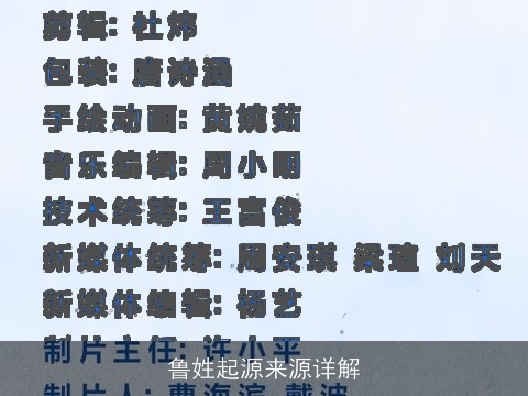 鲁姓起源来源详解