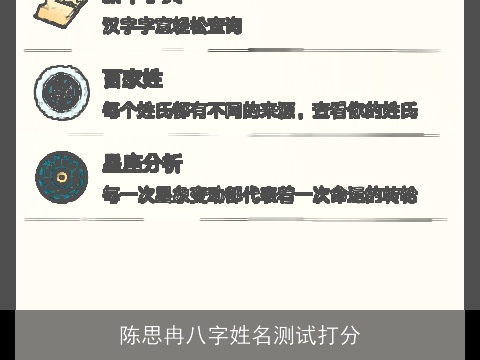 陈思冉八字姓名测试打分