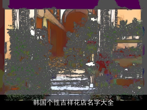 韩国个性吉祥花店名字大全