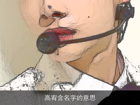 高宥含名字的意思