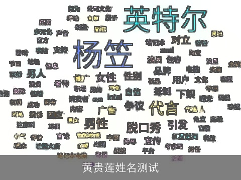 黄贵莲姓名测试
