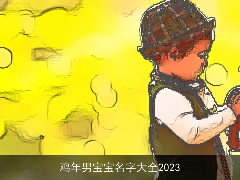 鸡年男宝宝名字大全2023