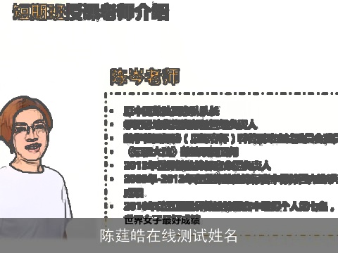 陈莛皓在线测试姓名