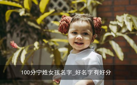 100分宁姓女孩名字_好名字有好分