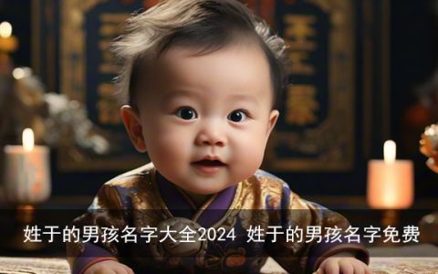 姓于的男孩名字大全2024 姓于的男孩名字免费