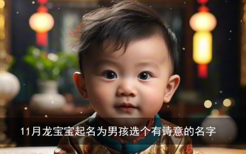 11月龙宝宝起名为男孩选个有诗意的名字