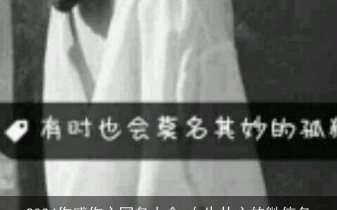 2024伤感伤心网名大全,女生扎心的微信名