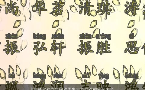 出自楚辞的微信昵称男生大气文雅的网名大全,2024大气文雅的楚辞微信昵称男生网名名字