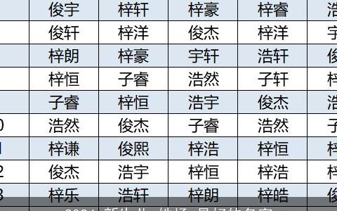 2024,新生儿,姓杨,最好的名字