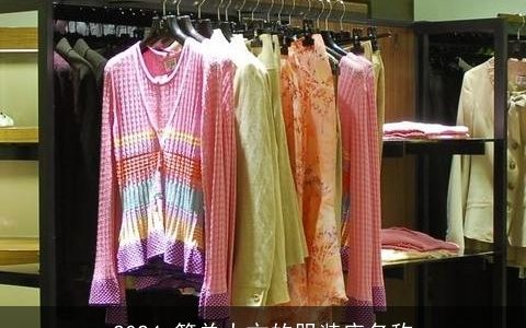 2024,简单大方的服装店名称