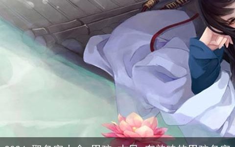 2024,取名字大全,男孩,古风,有韵味的男孩名字