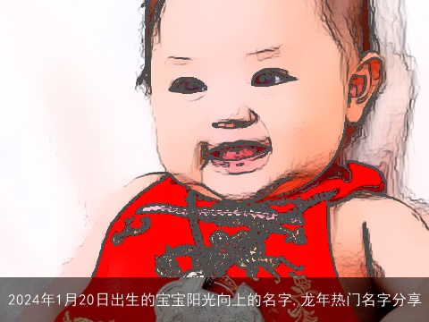 2024年1月20日出生的宝宝阳光向上的名字,龙年热门名字分享