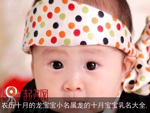 农历十月的龙宝宝小名属龙的十月宝宝乳名大全,