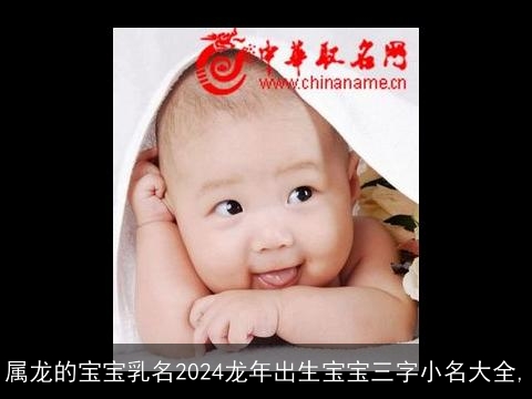 属龙的宝宝乳名2024龙年出生宝宝三字小名大全,