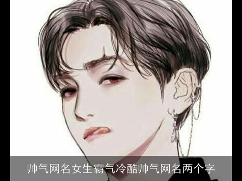 帅气网名女生霸气冷酷帅气网名两个字