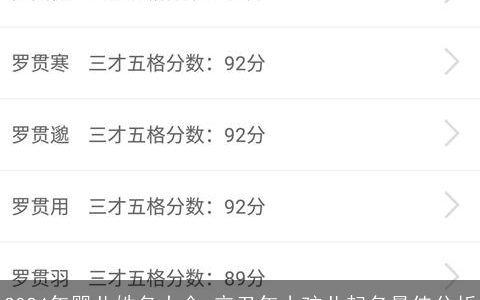 2024年婴儿姓名大全,辛丑年小孩儿起名最佳分析