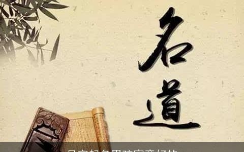 吴字起名男孩寓意好的