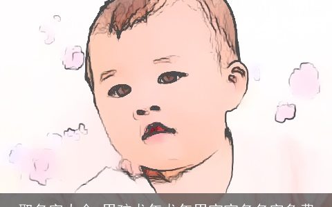 取名字大全,男孩龙年龙年男宝宝名名字免费