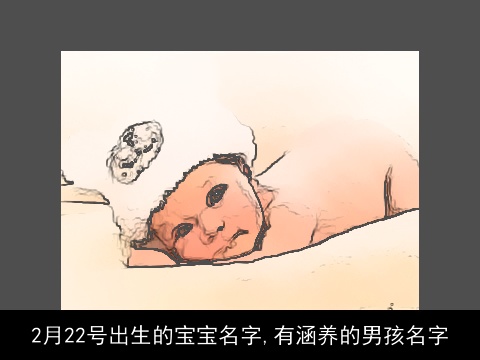 2月22号出生的宝宝名字,有涵养的男孩名字